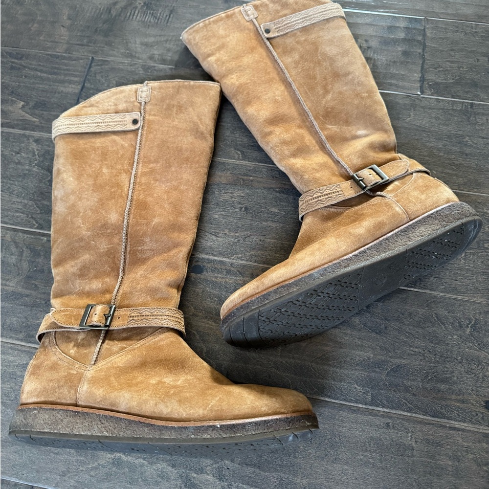 Ugg Gellar knee high boots- tan brown